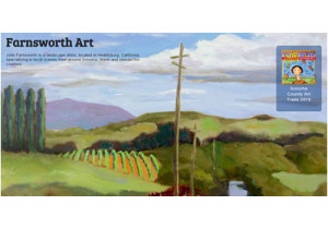 John Farnsworth, art of vineyards and hills